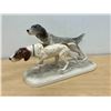 Image 1 : Hertwig Katzhutte (Germany) English Pointer Dogs Figurine Approx: 11.5"W 7.5"T