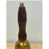 Image 3 : Nice Brass with Wood Handle Dinner / School Bell 8" WORKS