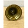 Image 4 : Nice Brass with Wood Handle Dinner / School Bell 8" WORKS