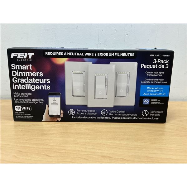 Feit Smart Dimmers - 3 pack - open box, look new - see all photos