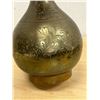 Image 3 : Large Etched Brass Ruffled Top Vase - Approx: 11.5"T
