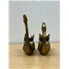 Image 3 : 2 Brass Bird Swans tallest 6.5"