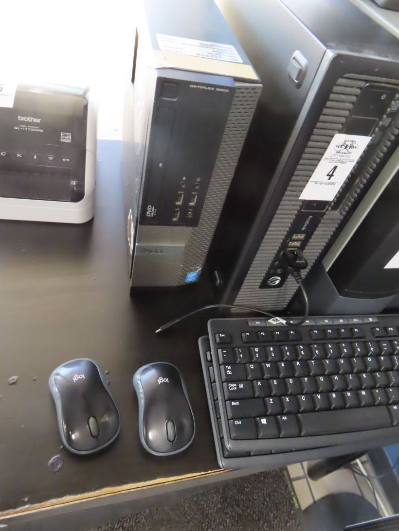 HP/Dell Desk Top Computer w/Keyboard/Mouse - 2