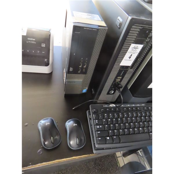HP/Dell Desk Top Computer w/Keyboard/Mouse - 2
