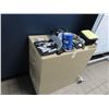 Image 1 : 2 Drawer Legal File Cabinet w/Office Supplies