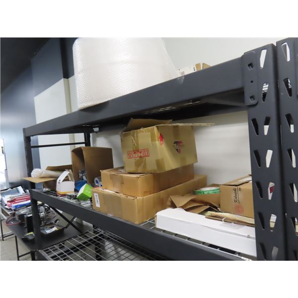 Bubble Wrap, Tape, Office Supplies on Shelf