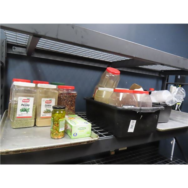 Sheet/Bus Pans w/Spices and Supplies