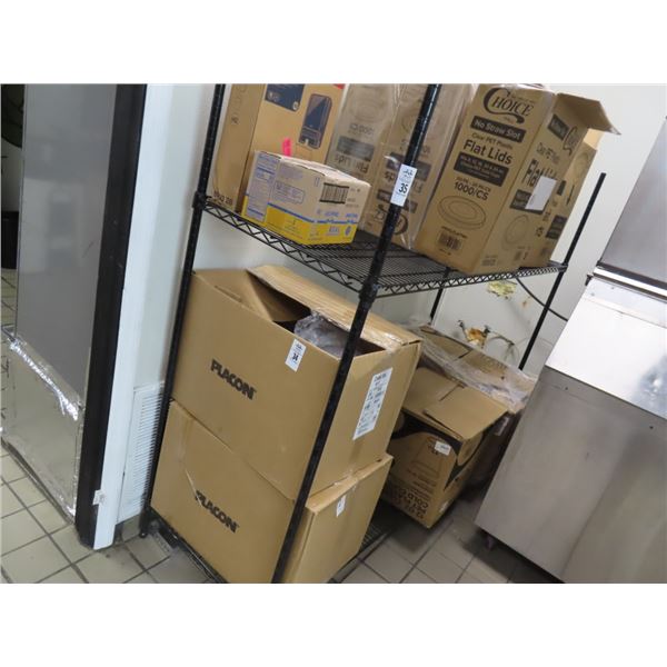 Metro Black 6'  2 Shelf Storage Rack