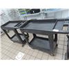Image 1 : 2-Rubbermaid Slime Line Black Storage Carts - 2 X $