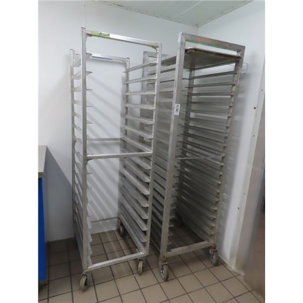 2-Alum. Tray Carts - 2 X $