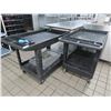 Image 1 : 2-Rubbermaid Large Storage Carts - 2 X $