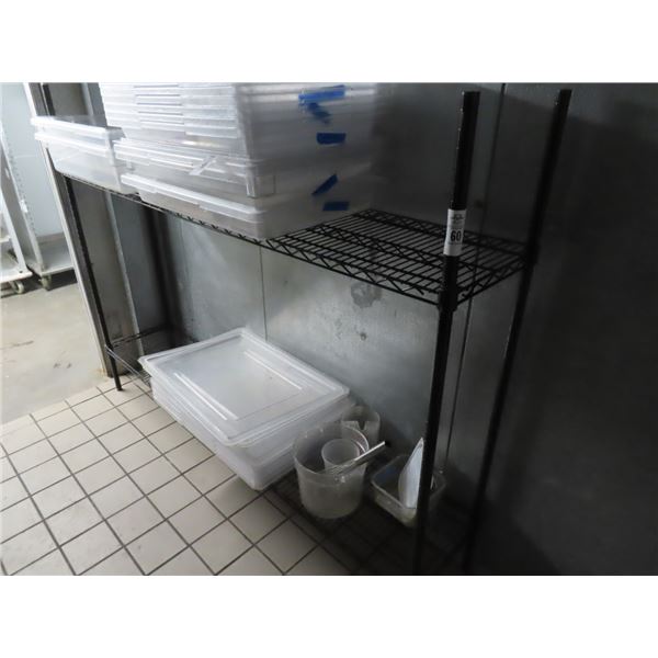 Black Wire 2 Shelf Storage Rack