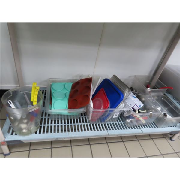 Bins/Lids, Ice Cream Scoops, Utensils
