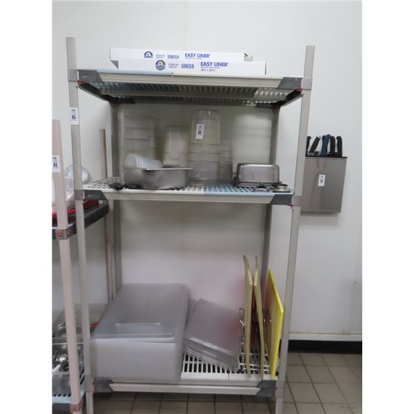 Cambro Lids/Measuring Bin, Cut Boards, Wax Paper Liners