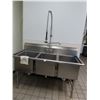 Image 1 : S/S  5'  3 Comp Pot Sink w/Wand