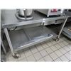 Image 1 : S/S  4' Rolling Equip. Stand w/Undershelf
