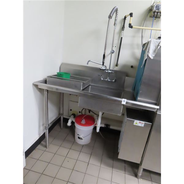 S/S Dishwasher Clean/Dirty Set w/Wand and Drying Rack