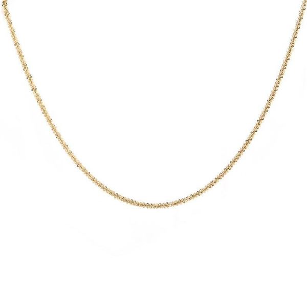 18kt GP Crackle Style Necklace