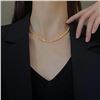 Image 2 : 18kt GP Crackle Style Necklace