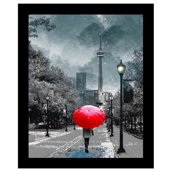 Exclusive Artist "George Davis" Fine Art Giclee Canvas ''Reflections'' Hand Signed - Ships in a Tube