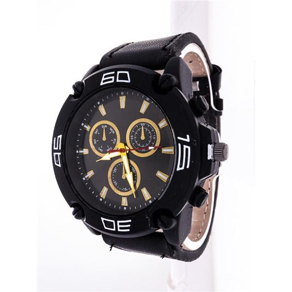 Unisex Quartz Watch Leather Band
