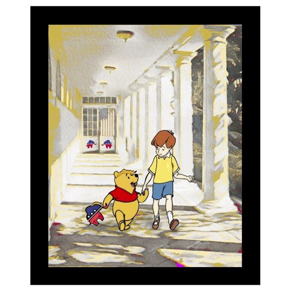 Exclusive Artist "George Davis" Fine Art Giclee Canvas ''Let me tell you a story'' Hand Signed - Shi