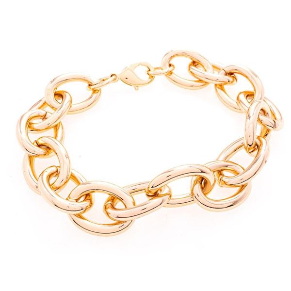 18kt BGO Rolo Link Bracelet 7.5"