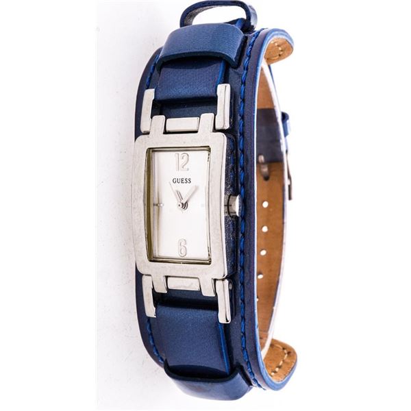 Vintage "GUESS" Lady's Watch Blue Leather