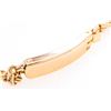 Image 3 : 18kt BGO Fancy Link ID Style Necklace 20"