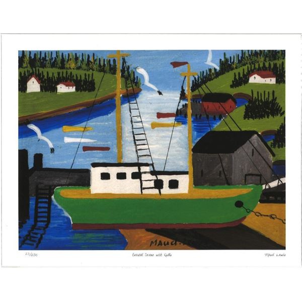 "MAUDE LEWIS" Canada's Most Beloved Folk Artist" Fine Art Giclee Limited Edition "Coastal Scene With