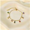 Image 1 : 18kt GP  Gemstone Choker Style Necklace