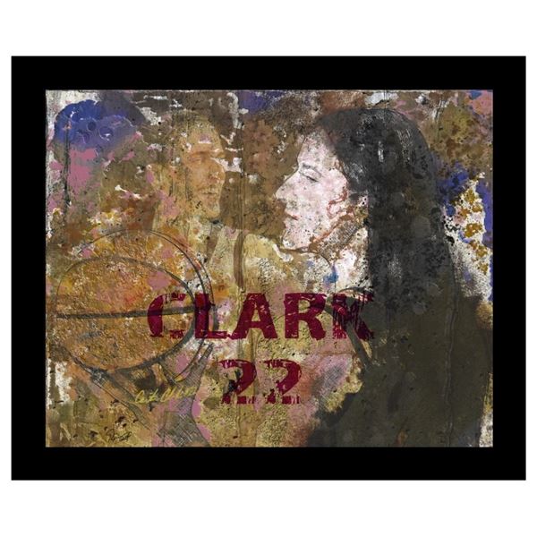 Exclusive Artist "George Davis" Fine Art Giclee Canvas ''Caitlin Clark 22'' Hand Signed - Ships in a