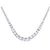 Image 2 : Chic Tennis Necklace & Matching Bracelet Set - (.85ct)