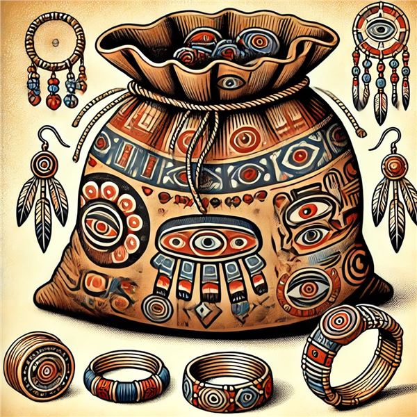 First Nations Mystery Jewelry Bag
