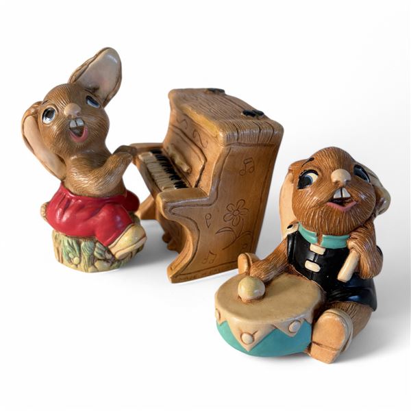 LOT OF 3 PENDELFIN - BONGO, THUMPER AND PIANO