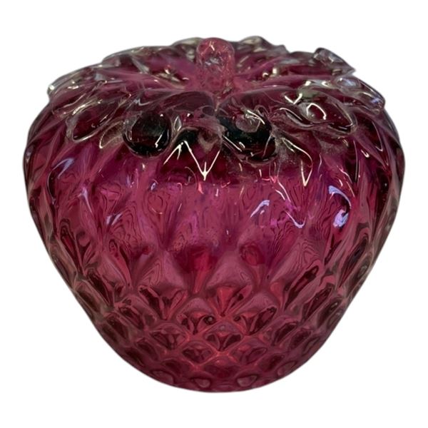 CRANBERRY ART - STRAWBERRY PAPERWEIGHT