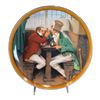 Image 1 : NORMAN ROCKWELL PLATE - CLINCHING THE DEAL