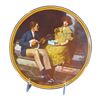 Image 1 : NORMAN ROCKWELL PLATE - PONDERING ON THE PORCH