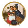 Image 1 : NORMAN ROCKWELL PLATE -  GOSSIPING IN THE ALCOVE