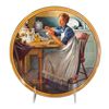 Image 1 : NORMAN ROCKWELL PLATE - WORKING IN THE KITCHEN