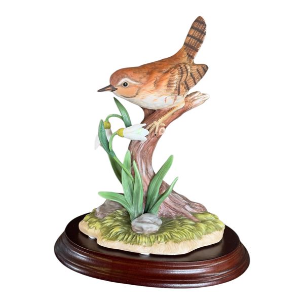 MARURI - CAROLINA WREN WITH SNOWDROPS