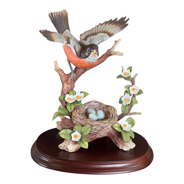 MARURI - ROBIN WITH NEST FIGURINE