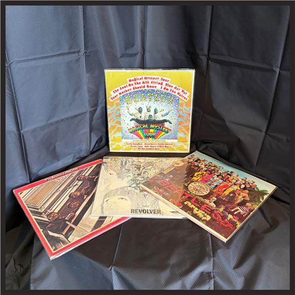 LOT OF 4 BEATLES LP VINYL RECORDS