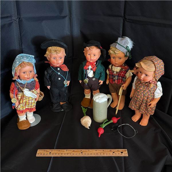 HUMMEL / GOEBEL DOLLS - LOT OF 5