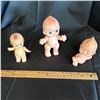 Image 1 : LOT OF 3 MINIATURE KEWPIE DOLLS
