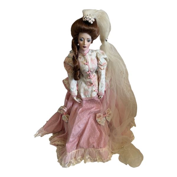 FRANKLIN MINT DOLL - PORCELAIN BRIDE
