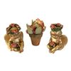 Image 1 : LOT OF 3 - 2 ANGELS AND FLOWER POT