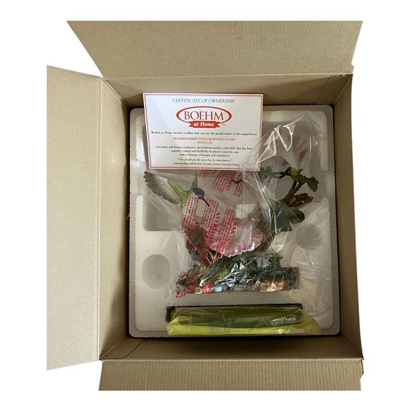 BOEHM - HUMMINGBIRD WITH MORNING GLORY