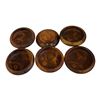 Image 1 : LOT OF 6 HAND CARVED TEAK BOWLS