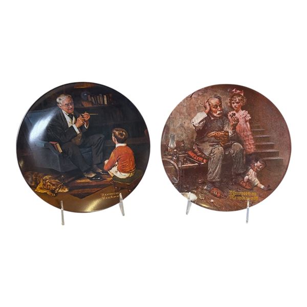 LOT OF 2 NORMAN ROCKWELL COLLECTOR PLATES
